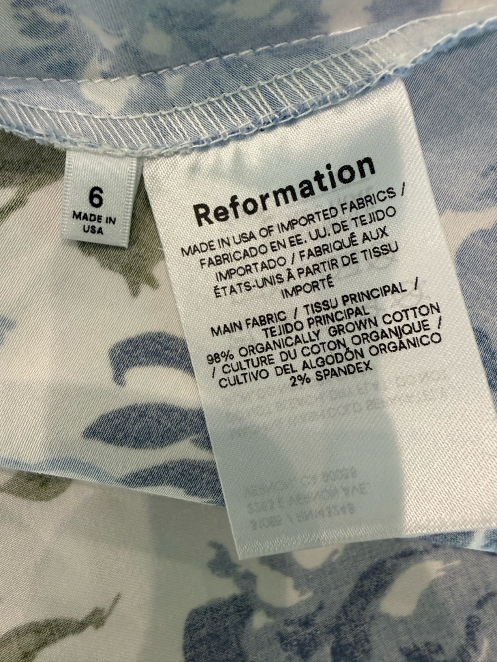 NWT Reformation Sunnie Lucca Two Piece Crop Top Midi Skirt Ruffle Women's Size 6 - Picture 16 of 16